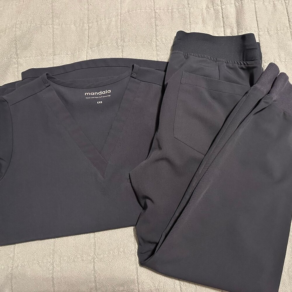 Mandala Scrubs - Steel (XXS/XSP)